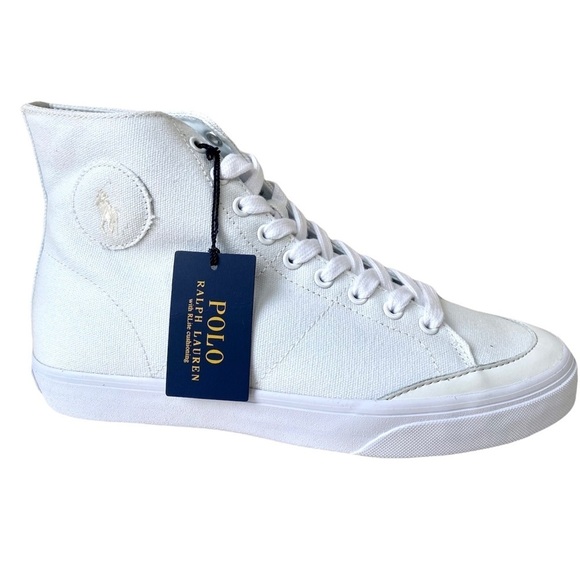 Ralph Lauren Polo high top Sneakers , Size 8 D - Picture 1 of 12